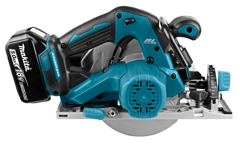 Makita DHS680RTJ 18V Li-Ion Accu Cirkelzaag Set (2x 5.0Ah Accu) In Mbox - 165mm - Koolborstelloos - Detailed view of the product
