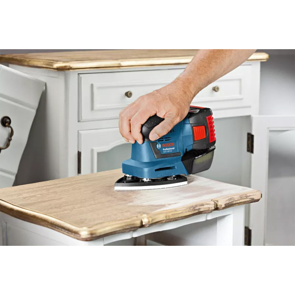 Bosch GSS 18V-10 SOLO 18V Li-ion Accu 3-in-1 Multischuurmachine Body In L-boxx - Detailed view of the product