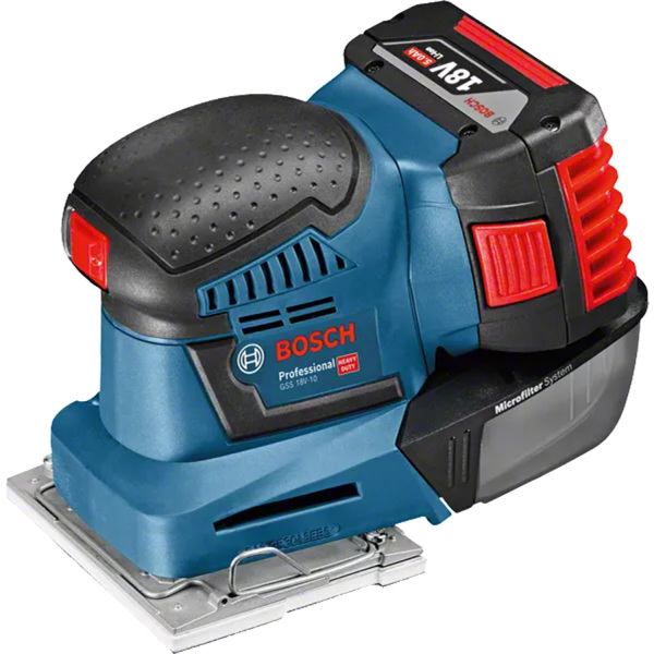 Bosch GSS 18V-10 SOLO 18V Li-ion Accu 3-in-1 Multischuurmachine Body In L-boxx - Detailed view of the product
