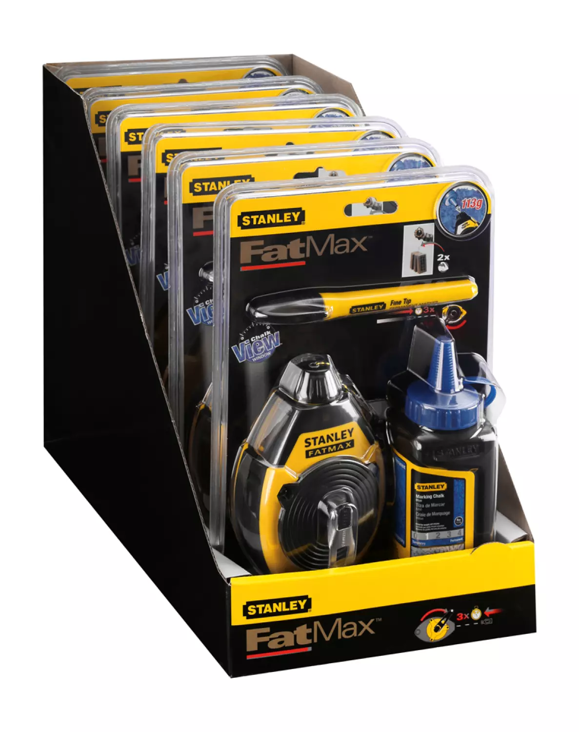 Stanley 0-47-681 FatMax Slaglijnmolen Kit Met Slaglijnpoeder En Markeerstift - 30m thumbnail 3