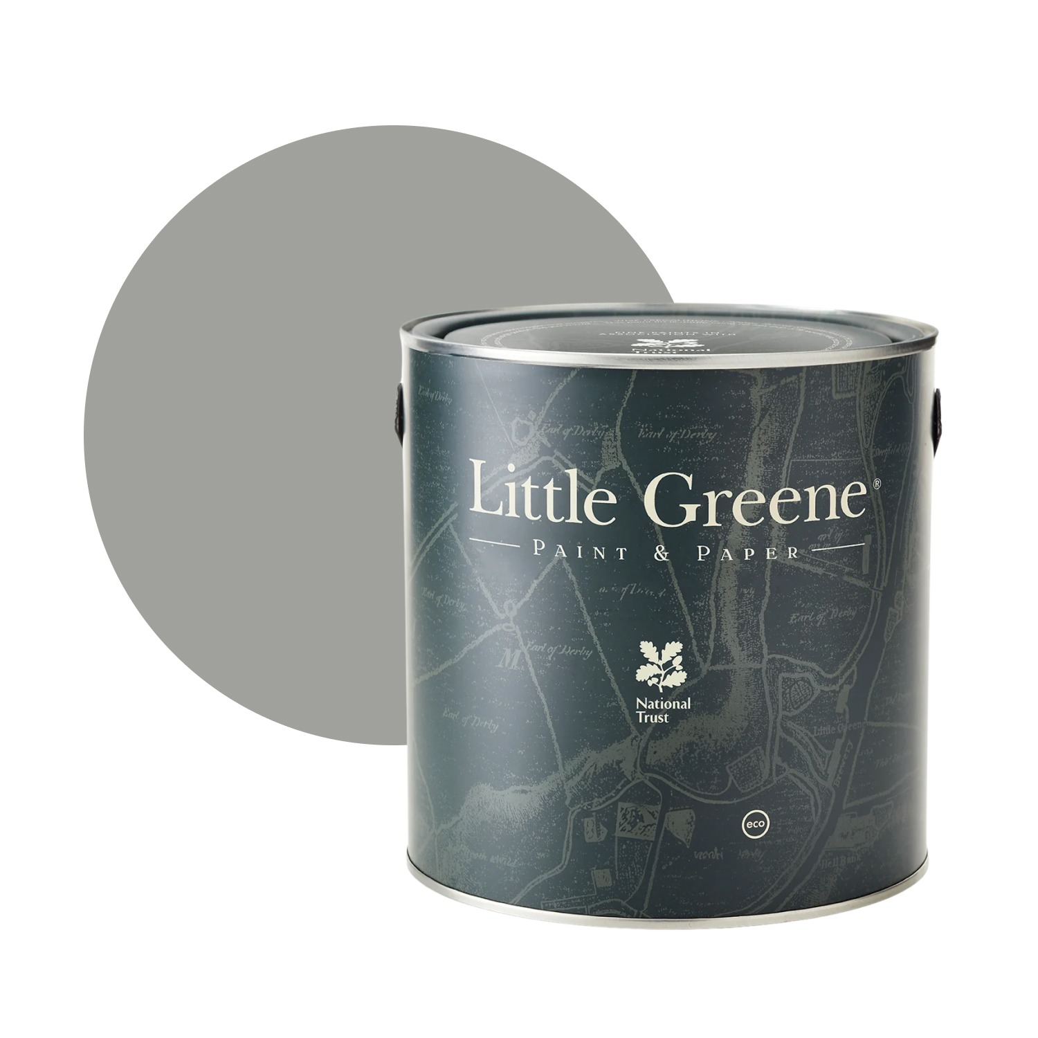Little Greene Absolute Matt Emulsion - Urbane Grey No. 225 - 1L