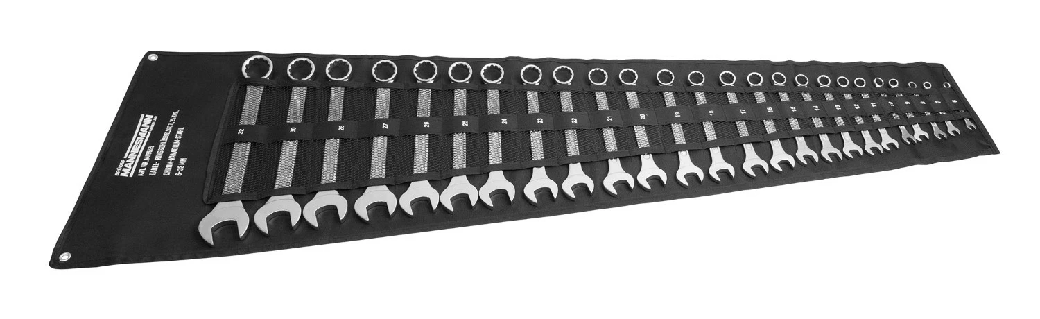 Brüder Mannesmann 19655 25-delig Ringsteeksleutelset Met Etui - 6-30mm thumbnail 2