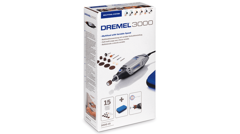 Dremel 3000 Elektrische Multitool + 15 Delige Accessoireset In Etui - Detailed view of the product