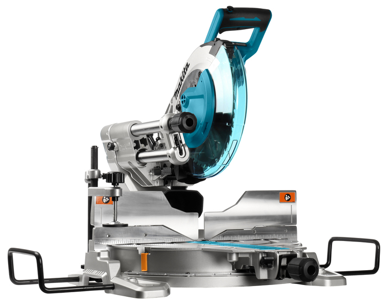 Makita DLS111PT2U 36V (2x18V) Li-ion Accu Afkortzaag Set (2x5.0Ah) - 260mm - Detailed view of the product