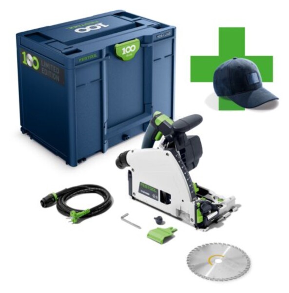 Festool TS 60 KEBQ-Plus 100Y Limited Edition Invalcirkelzaag In Systainer - 1500W - 168 Mm