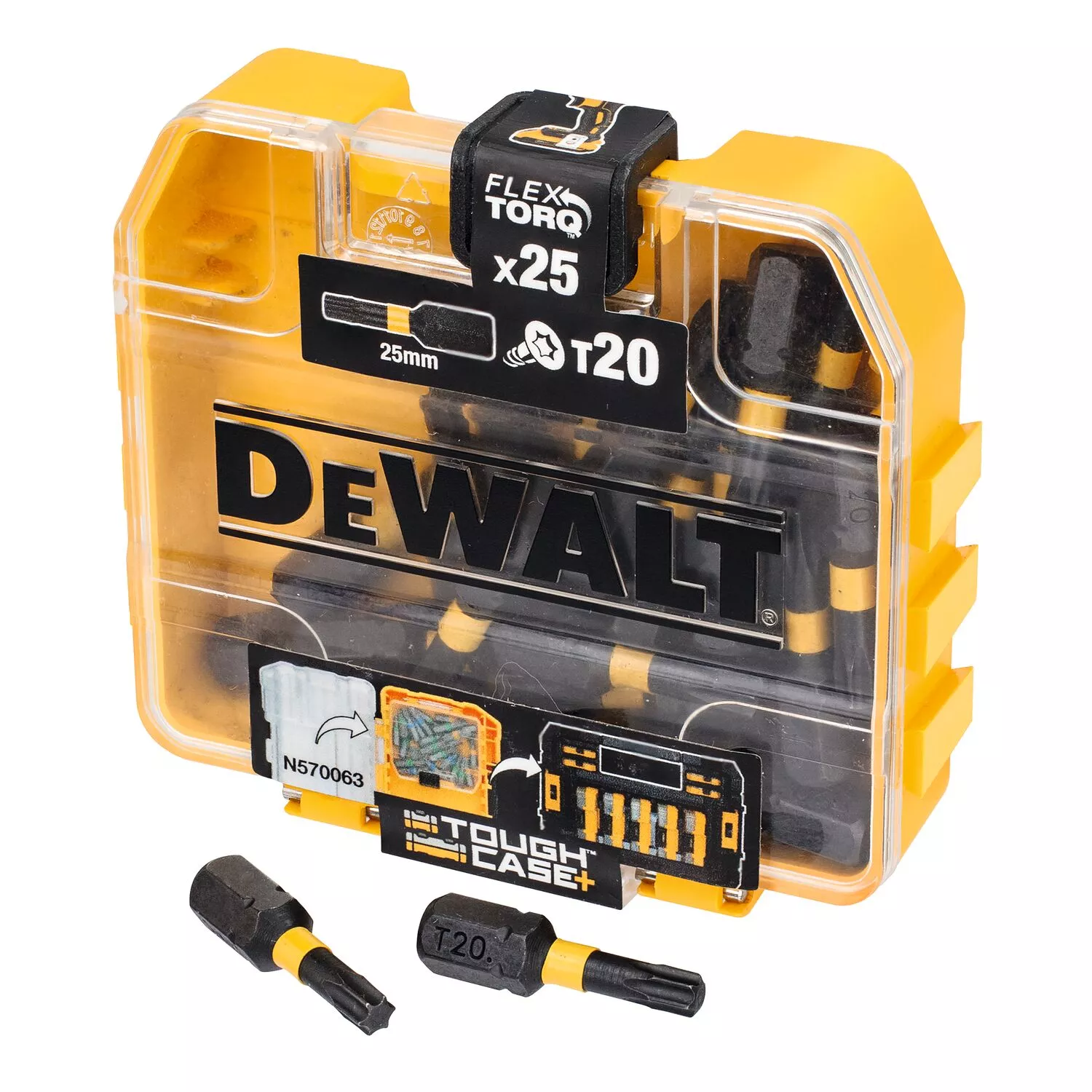 DeWALT DT70557T Impact Schroefbits - Torsion - T20 X 25mm (25st)