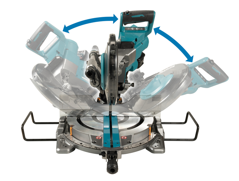 Makita LS004GZ01 XGT 40V Max Li-ion Radiaal Afkortzaag 260mm Body - Met AWS Zender - Detailed view of the product