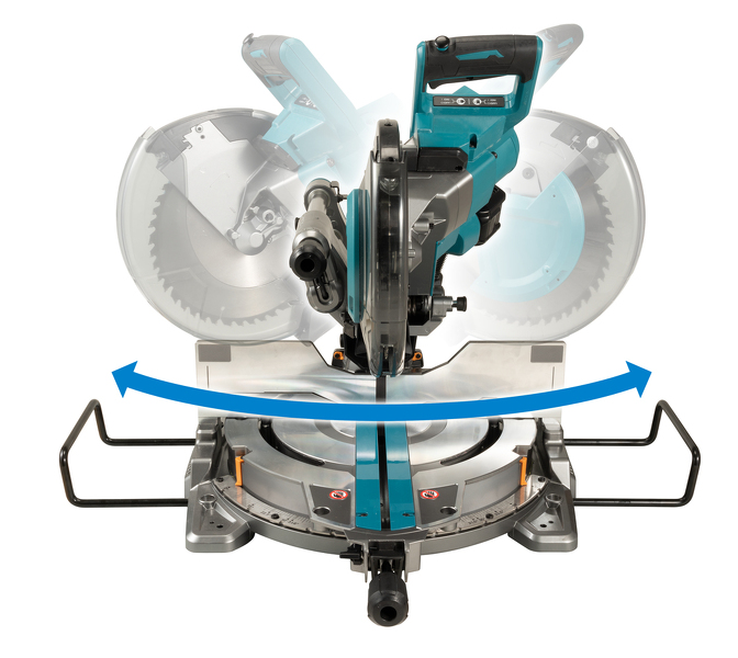 Makita LS004GZ01 XGT 40V Max Li-ion Radiaal Afkortzaag 260mm Body - Met AWS Zender - Detailed view of the product