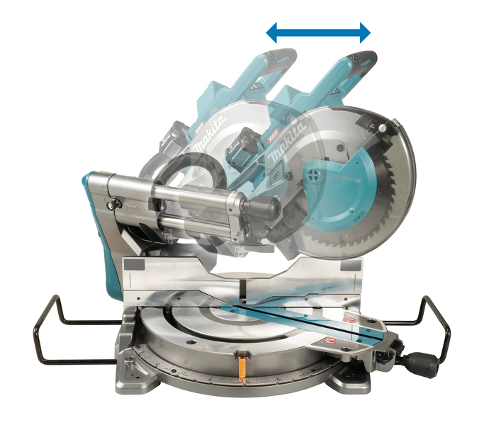 Makita LS004GZ01 XGT 40V Max Li-ion Radiaal Afkortzaag 260mm Body - Met AWS Zender - Detailed view of the product