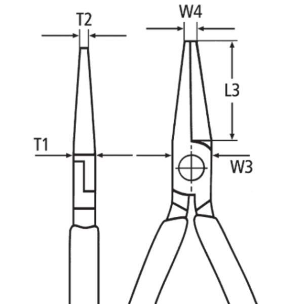 Knipex 3023140 Langbektang - 140mm - Detailed view of the product