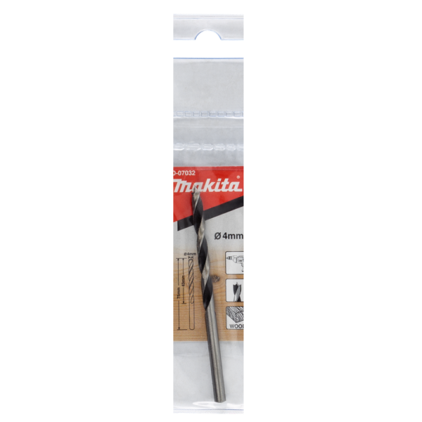 Makita D-07032 Houtspiraalboor - 4 X 40 X 75mm - Detailed view of the product