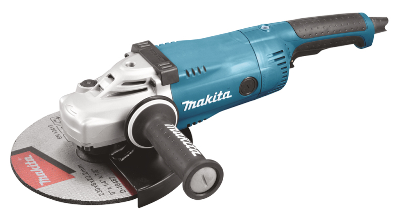 Makita GA9020RFK1 Haakse Slijper In Koffer - 2200W - 230mm - Softstart - Detailed view of the product