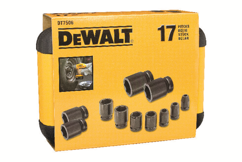 DeWALT DT7506 17 Delige Doppenset In Koffer - Detailed view of the product