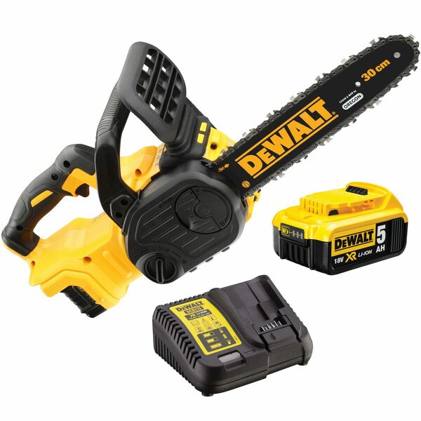 DeWALT DCM565P1 18V XR Li-ion Kettingzaag Set (1x 5.0Ah Accu) - Koolborstelloos EAN: 5035048667576