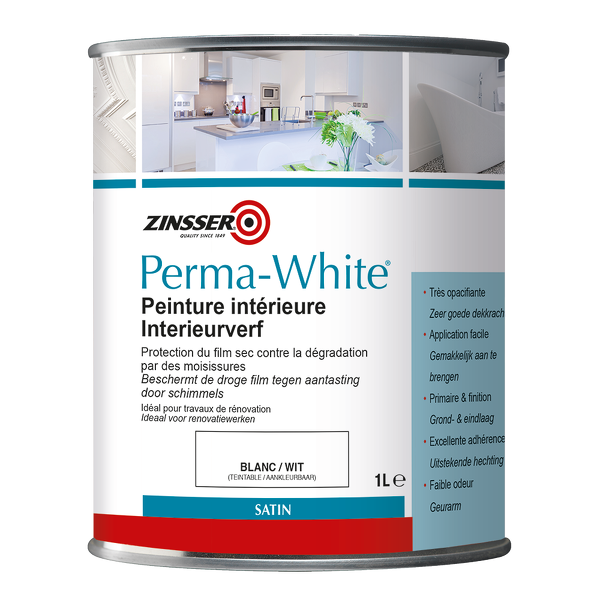 zinsser permawhite satin 1 ltr