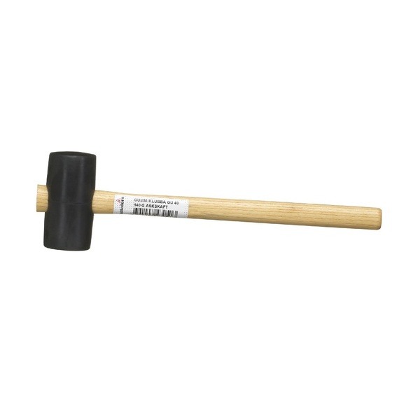 Hultafors GU 75 Rubberen Hamer - Houten Handgreep - 820 Gram