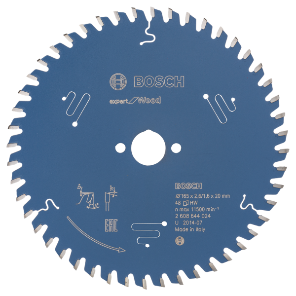 Bosch 2608644024 Expert Cirkelzaagblad - 165 X 20 X 48T - Hout - Carbide