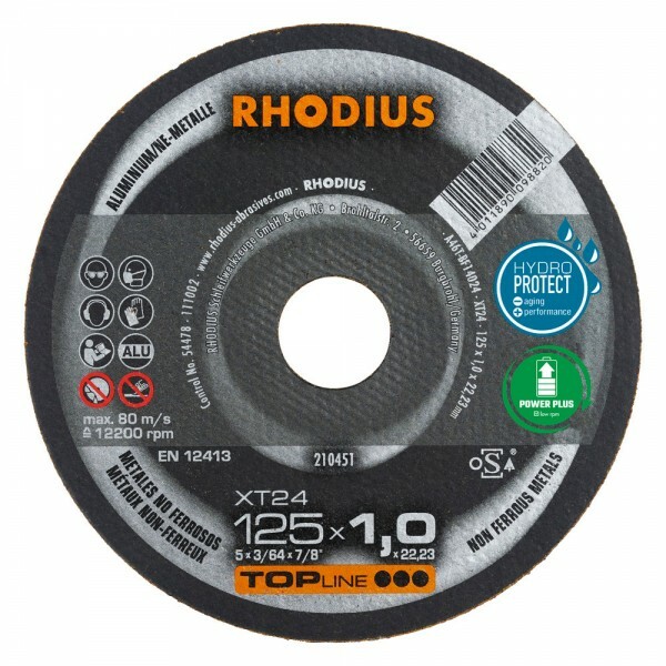 Rhodius 210451 XT24 TOPline Lll Doorslijpschijf Extra Dun 125 X 22,23 X 1,0mm (50 St)