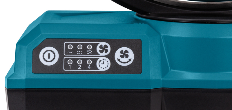 Makita CF001GZ XGT 40V Li-ion Accu Ventilator Body - Met Zwenkfunctie - 235mm - Detailed view of the product