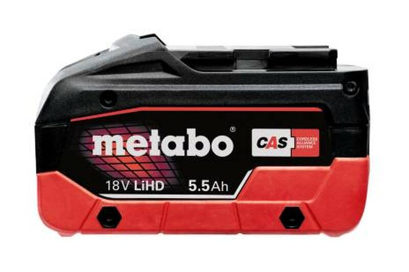Metabo 625368000 LiHD Accu-pack 18 V - 5.5 Ah - Detailed view of the product