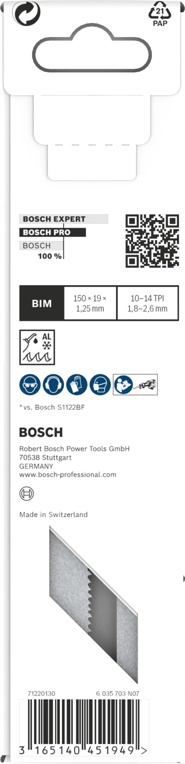 Bosch PRO S925VF Demolition Reciprozaagblad - 100mm - Metaal (10st) thumbnail 3