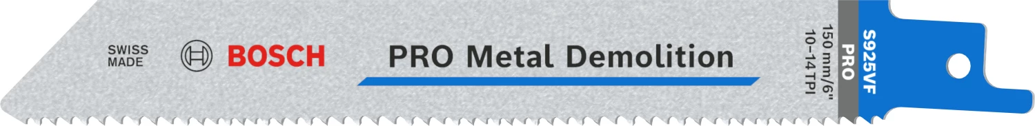 Bosch PRO S925VF Demolition Reciprozaagblad - 100mm - Metaal (10st)