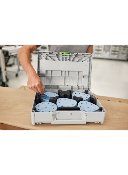 Festool 578193 Schuurschijven SYS-STF D125 GR-Set In Systainer - Detailed view of the product