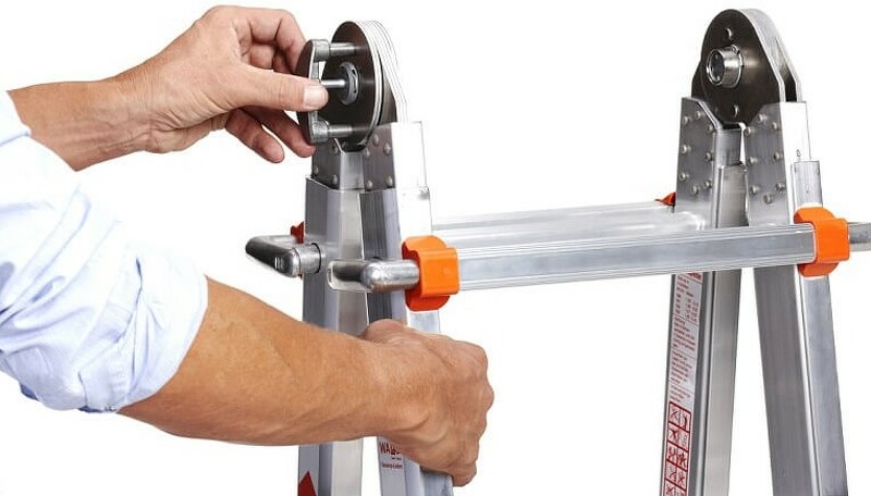 Little Jumbo Waku Model | Telescopische Vouwladder - Max. Werkhoogte 4.6m - 4x4 Sporten - Detailed view of the product