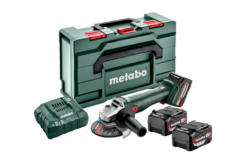 Metabo | Accu-haakse slijper |W 18 L 9-125 quick set| 18V | 3X4AH LI-POWER | metabol 165 L