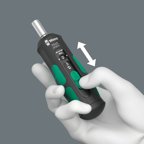 Wera 05075810001 7510 Kraftform Safe-Torque Speed Draaimomentschroevendraaier - 1-3 Nm - Detailed view of the product