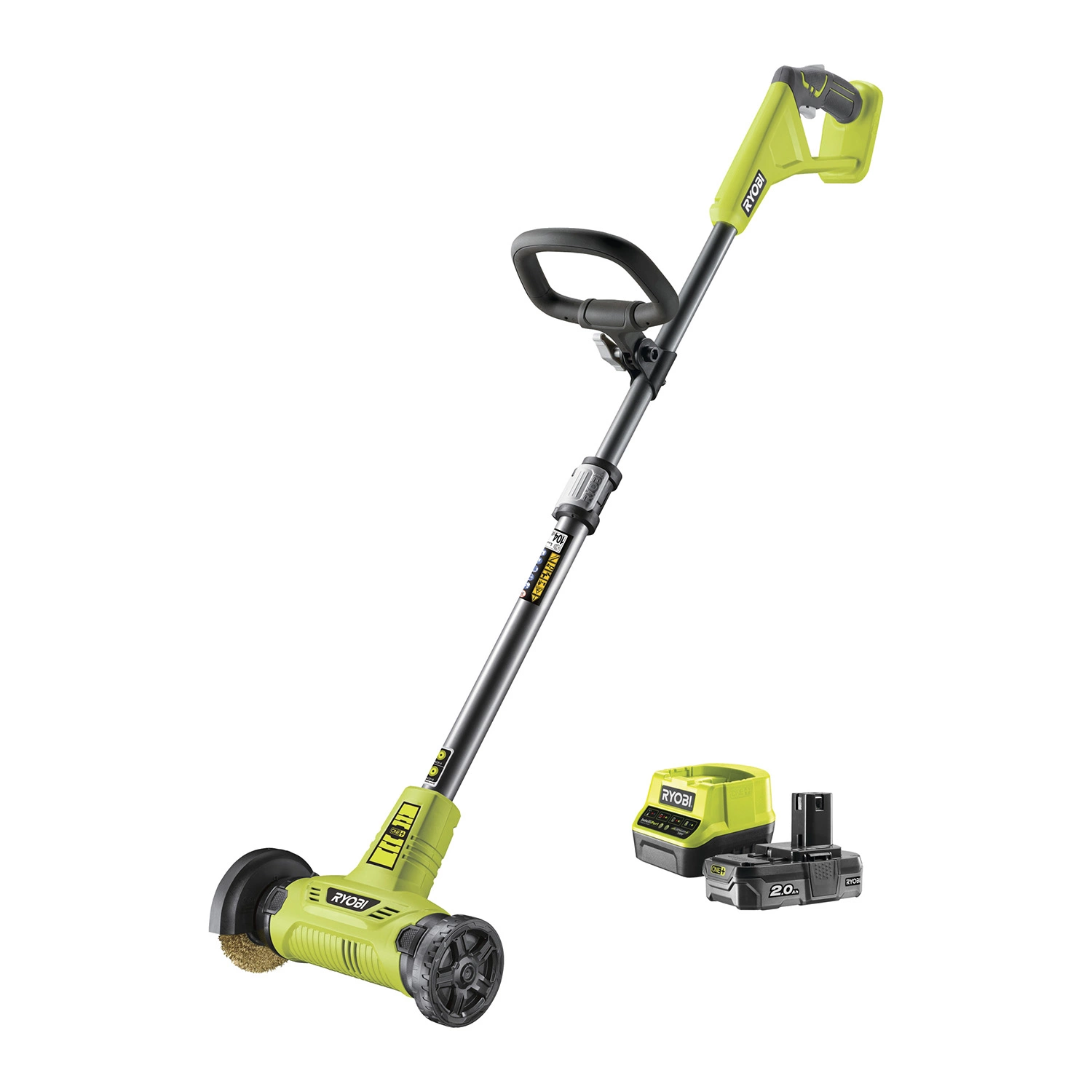 Ryobi RY18PCA-120 One+ 18V Li-Ion Accu Onkruidborstel Set (1x 2.0Ah) - 5133004728