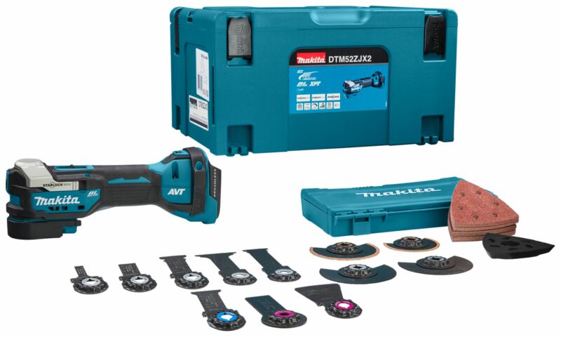 Makita DTM52ZJX2 18V Li-Ion Accu Multitool Body Incl. Accessoires In Mbox EAN: 88381759502