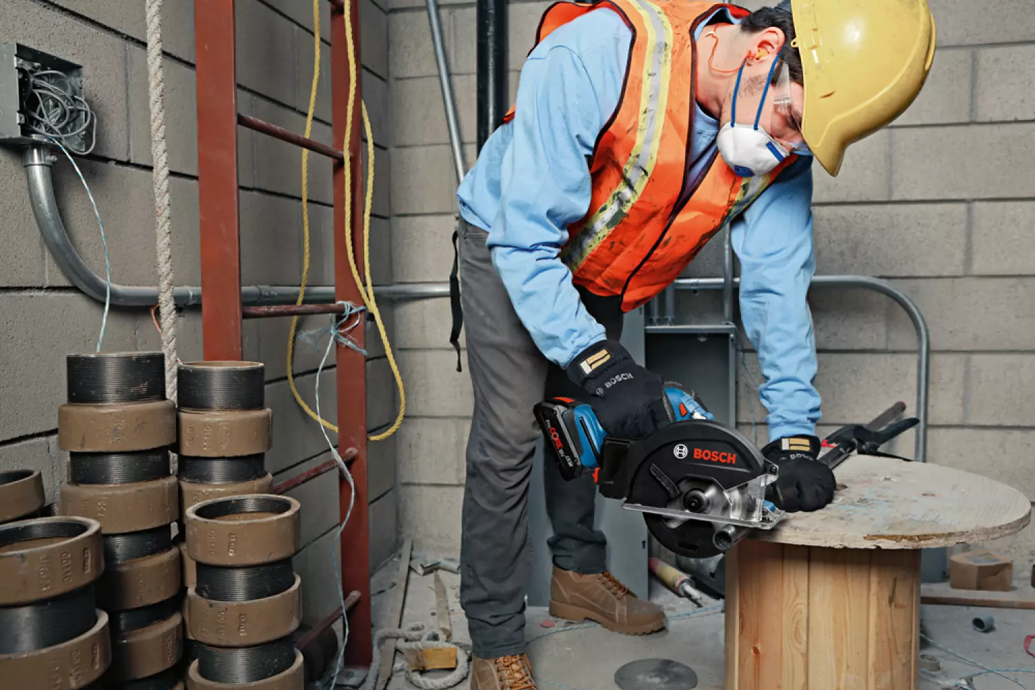 Bosch GKM 18V-50 18V Li-ion Accu Cirkelzaag Body - 136mm thumbnail 4