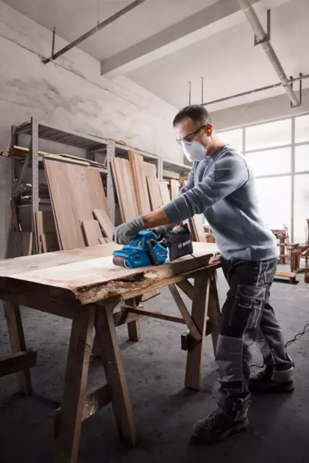 Bosch GBS 750 Bandschuurmachine - 75 X 533mm thumbnail 2