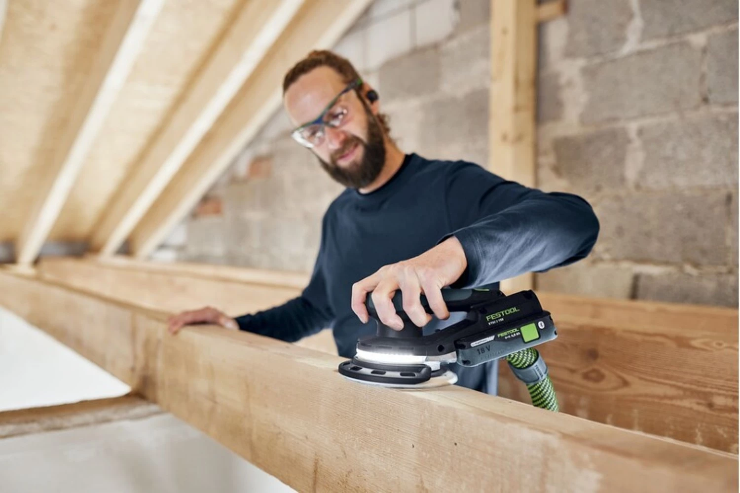 Festool ETSC 2 150-Basic 18V Accu Excenterschuurmachine Body In Systainer - 150mm thumbnail 3
