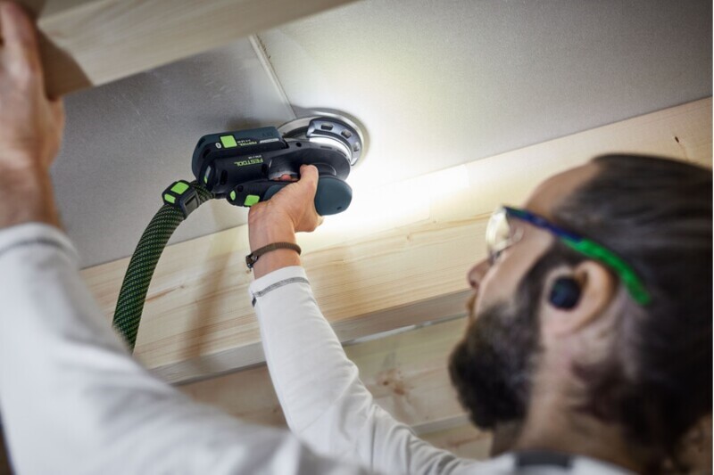 Festool ETSC 2 150-Basic 18V Accu Excenterschuurmachine Body In Systainer - 150mm - Detailed view of the product