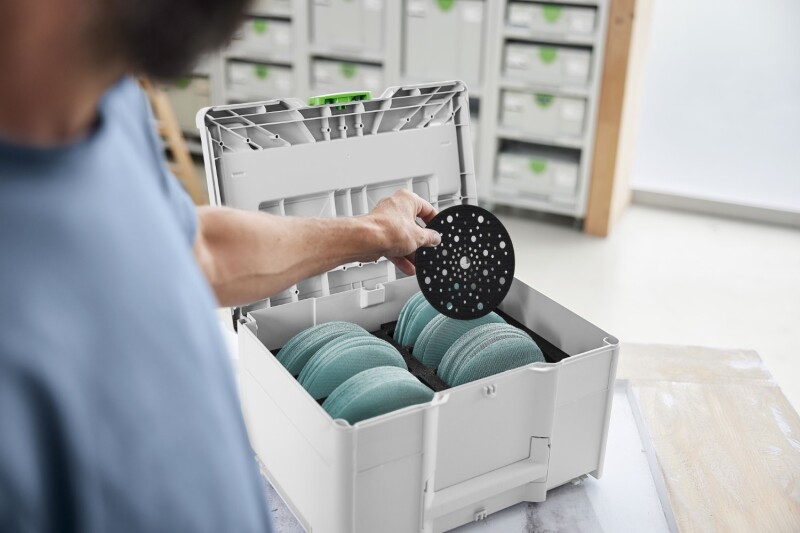 Festool SYS-STF D150 GR NET-Set Schuurmateriaal-Systainer³ Granat SYS-STF Granat Net D 150 In Systainer - Detailed view of the product