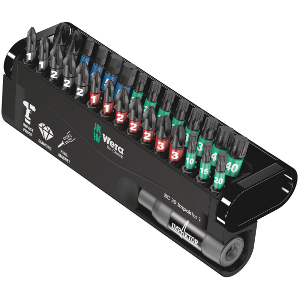 Wera 05057690001 30 Delige Bitcheck Impaktor 1 Bitset - PH/PZ/t/HX