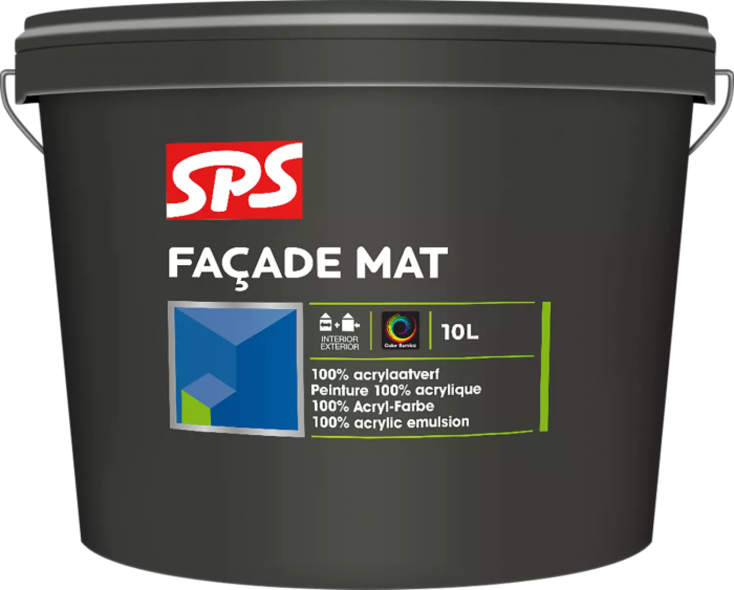 SPS Facade Mat Muurverf - Op Kleur Gemengd - 10L