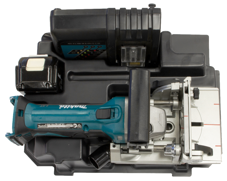 Makita DPJ180Y1J 18V Li-Ion Accu Lamellenfrees Body + (1x 1.5Ah Accu) In Mbox - Zonder Lader - Detailed view of the product