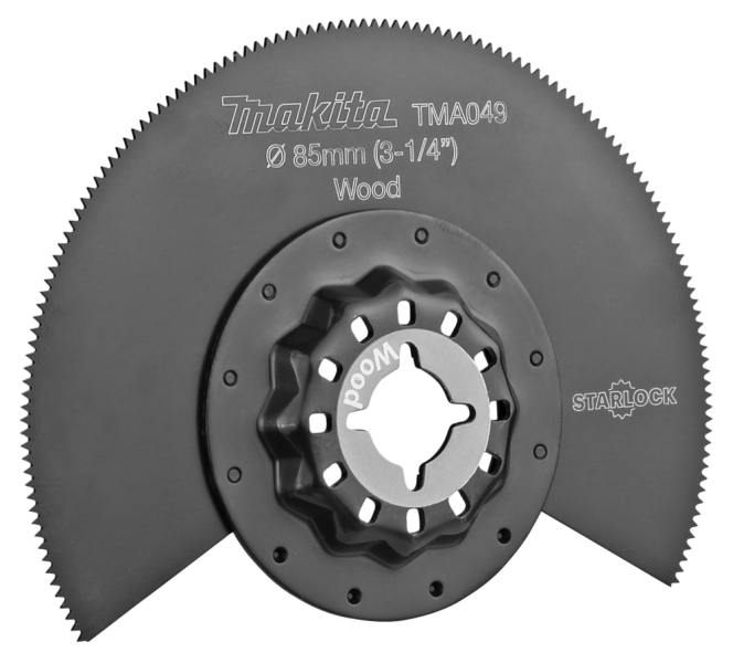 Makita TMA049 HCS Segmentzaagblad - 85mm - Detailed view of the product