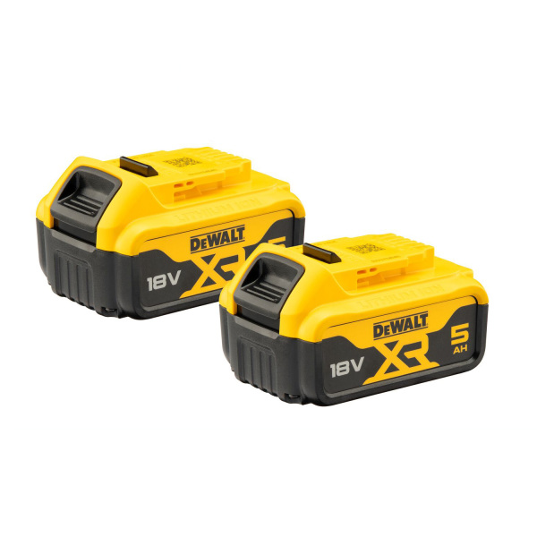 DeWALT DCB1104P2 18V Li-ion XR Accu Starterset (2x 5.0Ah) + Lader - Detailed view of the product