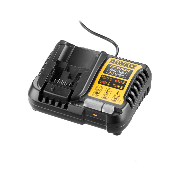 DeWALT DCB1104P2 18V Li-ion XR Accu Starterset (2x 5.0Ah) + Lader - Detailed view of the product