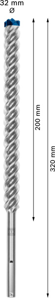 Bosch 2608900255 EXPERT Hamerboor SDS Max-8X - 32x400x520mm - Detailed view of the product