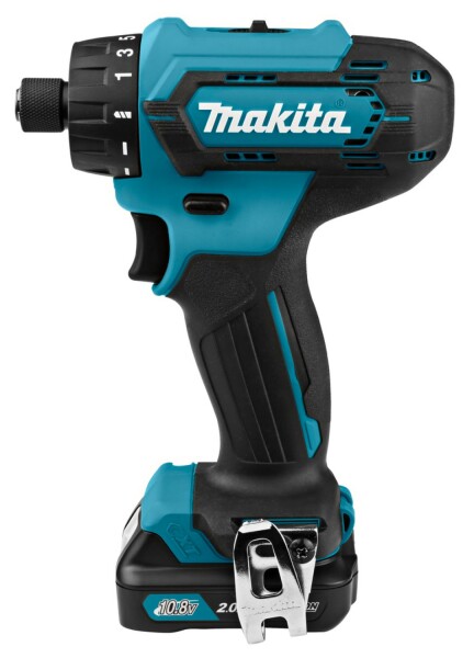 Makita DF033DSAJ 12V Li-Ion Accu Max Schroef-/boormachine Set (2x 2.0Ah Accu) In Mbox - Detailed view of the product