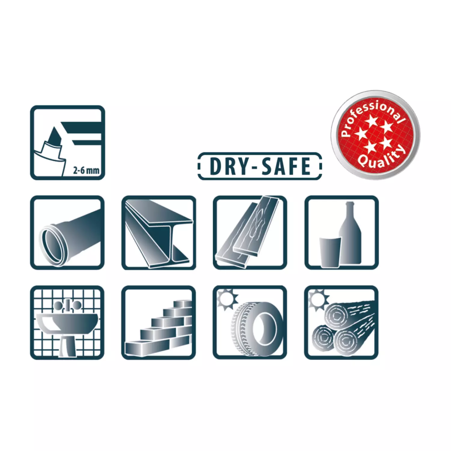 Pica PI52141 Permanent Marker - Beitel - Blauw - 2-6mm thumbnail 4