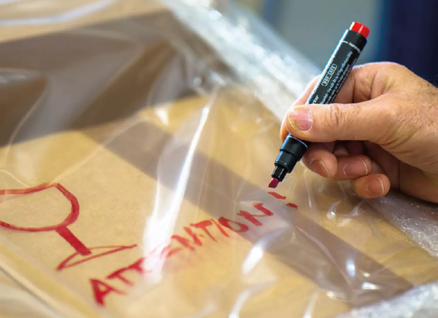 Pica PI52141 Permanent Marker - Beitel - Blauw - 2-6mm thumbnail 2