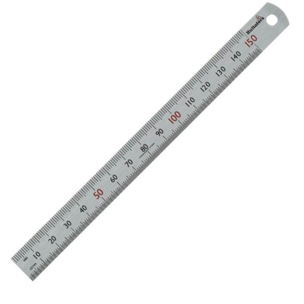 Hultafors STL 150 Stalen Liniaal - 150mm - Detailed view of the product