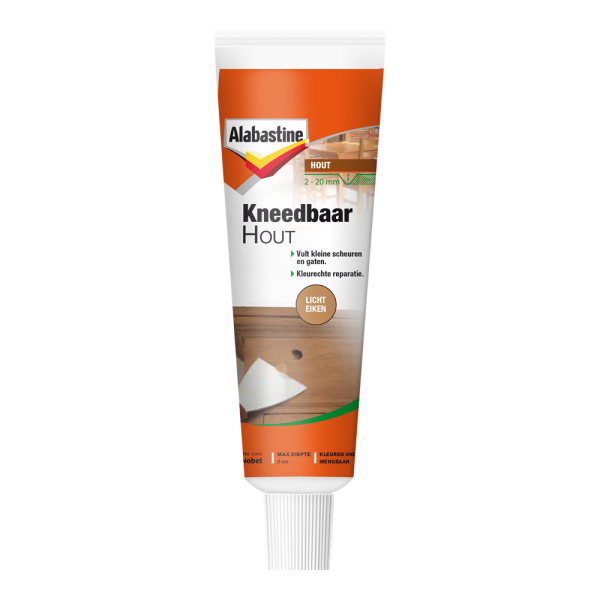 Alabastine Kneedbaar Hout - Pasta - Licht Eiken - 75g