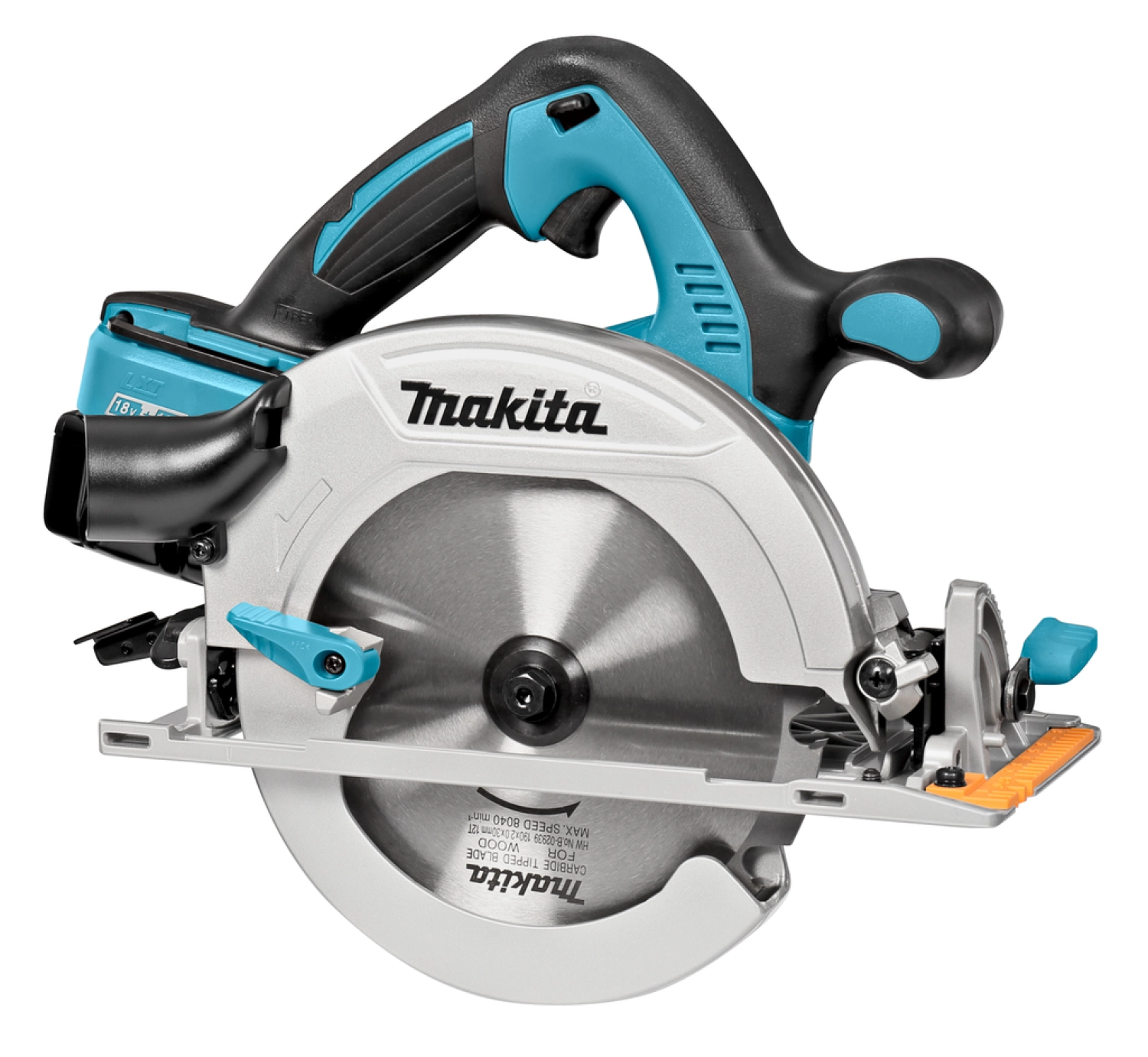 Makita DHS710PT2J 36V (2x 18V) Li-Ion Accu cirkelzaag set incl. duolader (2x 5.0Ah accu) in Mbox - 190mm